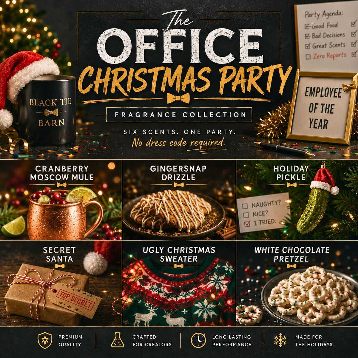 The OFFICE CHRISTMAS PARTY Fragrance Collection