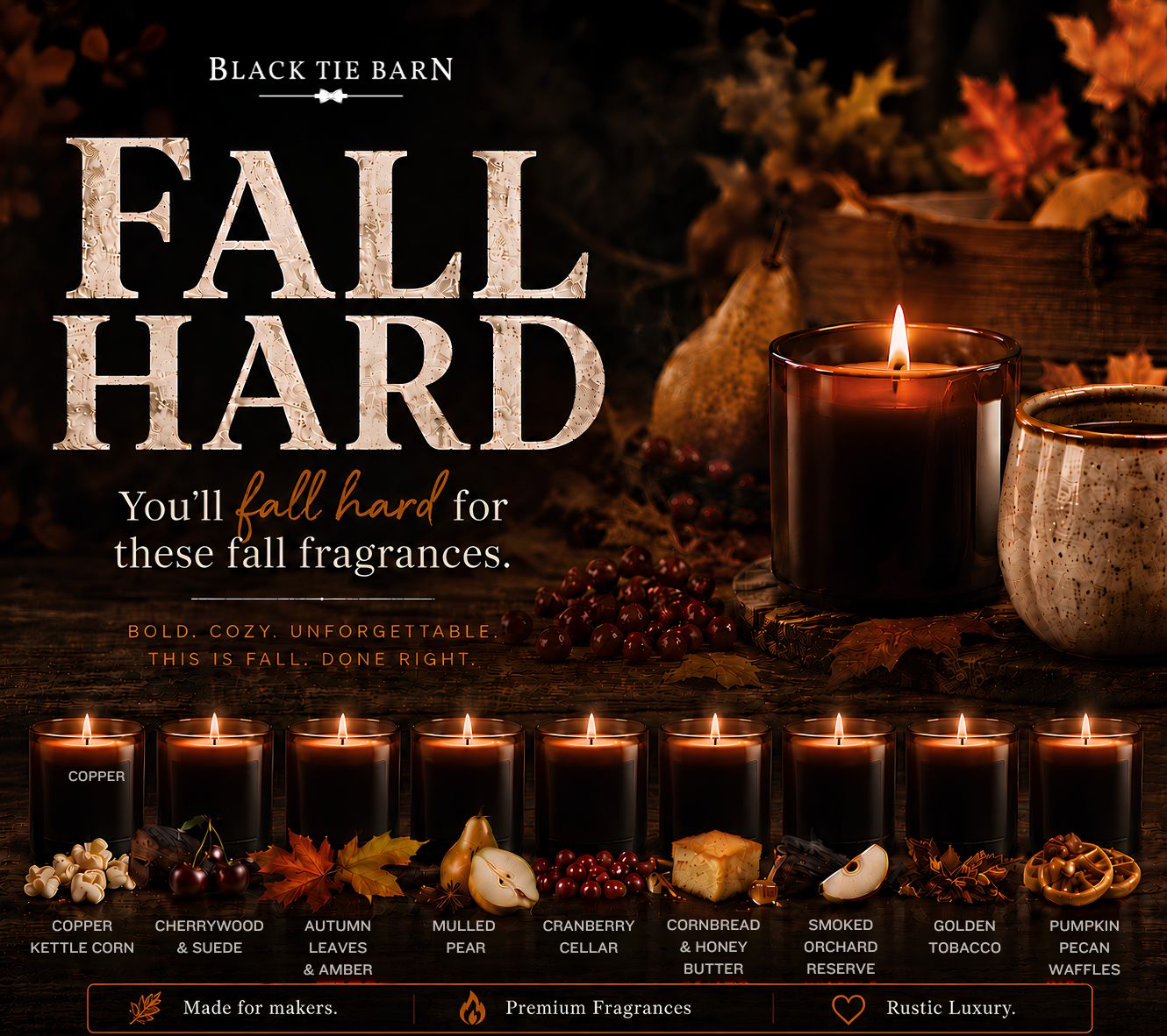 The FALL HARD Fragrance Collection