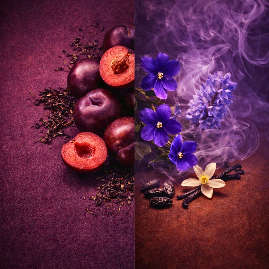 DARK PLUM + VIOLET SMOKE